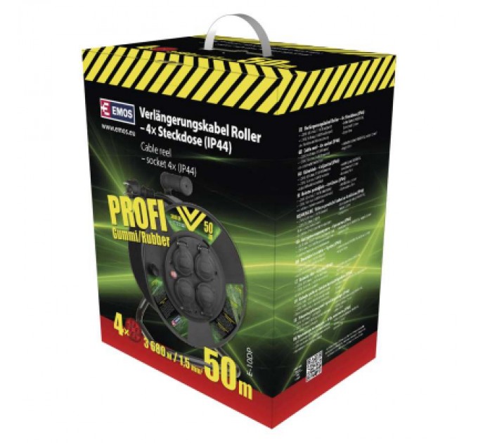 EMOS Мережевий подовжувач EMOS катушка 4 роз., 50 м (P08250)