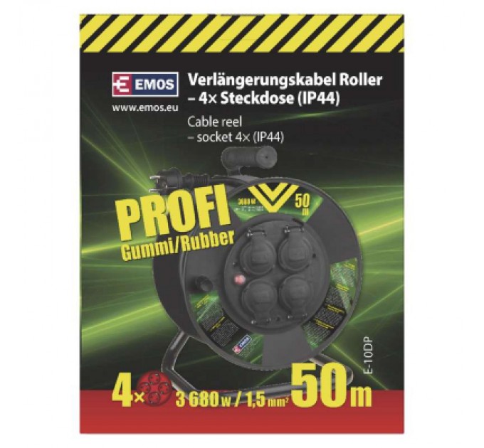 EMOS Мережевий подовжувач EMOS катушка 4 роз., 50 м (P08250)