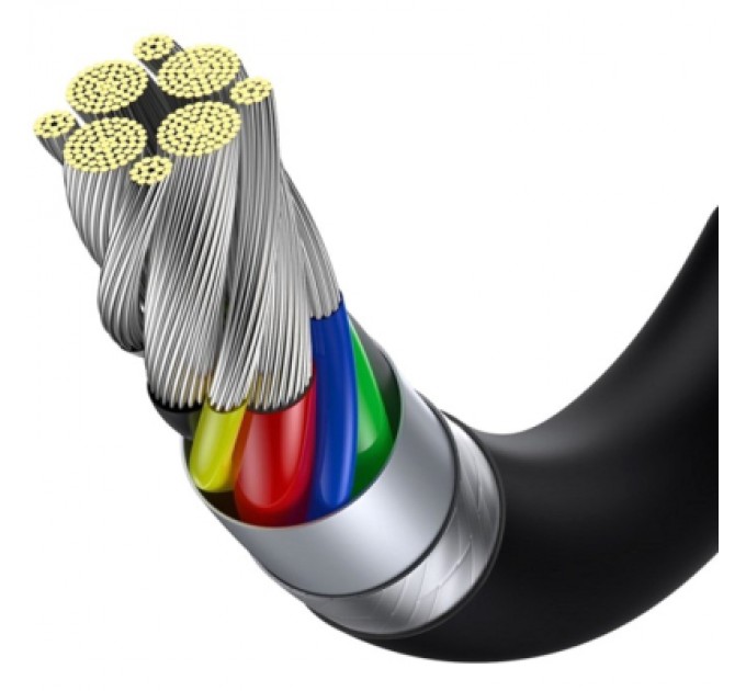 Baseus Дата кабель USB-C to USB-C 1.0m 5A Black Baseus (CATYS-B01)