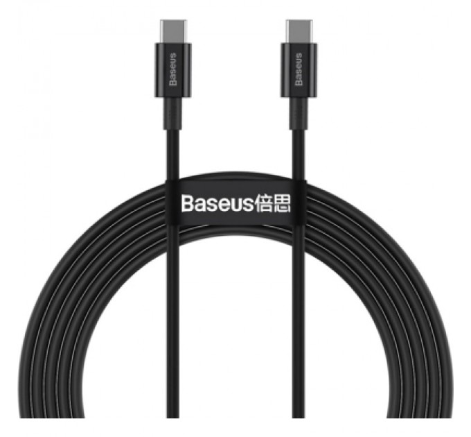 Baseus Дата кабель USB-C to USB-C 1.0m 5A Black Baseus (CATYS-B01)