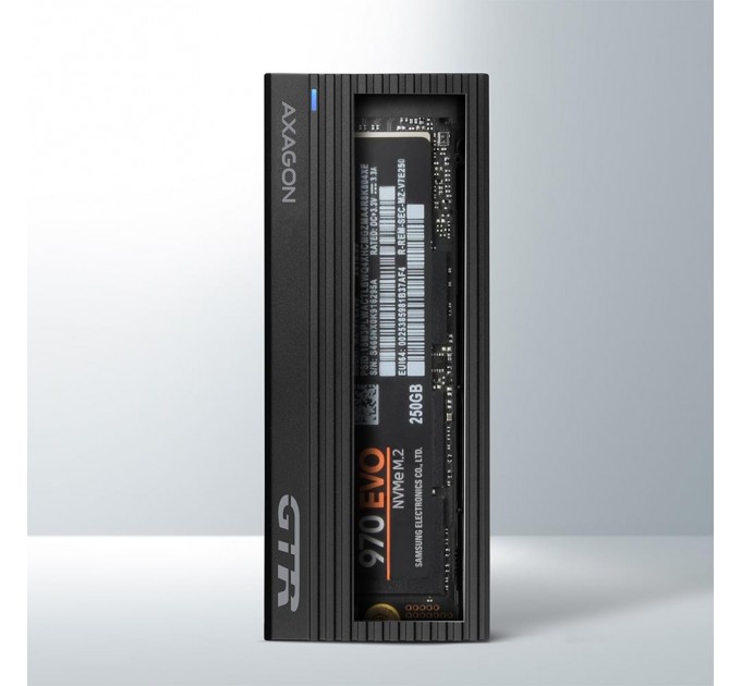 AXAGON Зовнішній металевий корпус USB-C 3.2 Gen 2 для твердотілих накопичувачів  M.2 NVMe AXAGON