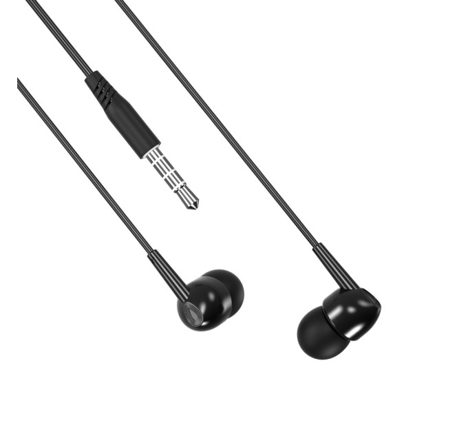XO Гарнітура XO EP37 In-ear Earphone Black (6920680877881)