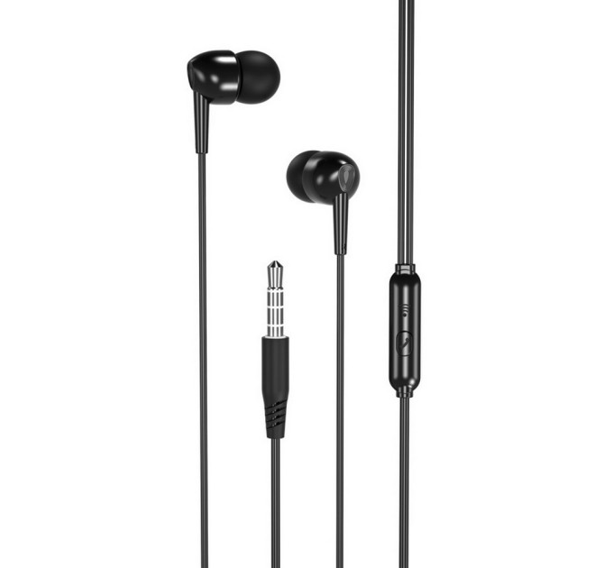 XO Гарнітура XO EP37 In-ear Earphone Black (6920680877881)