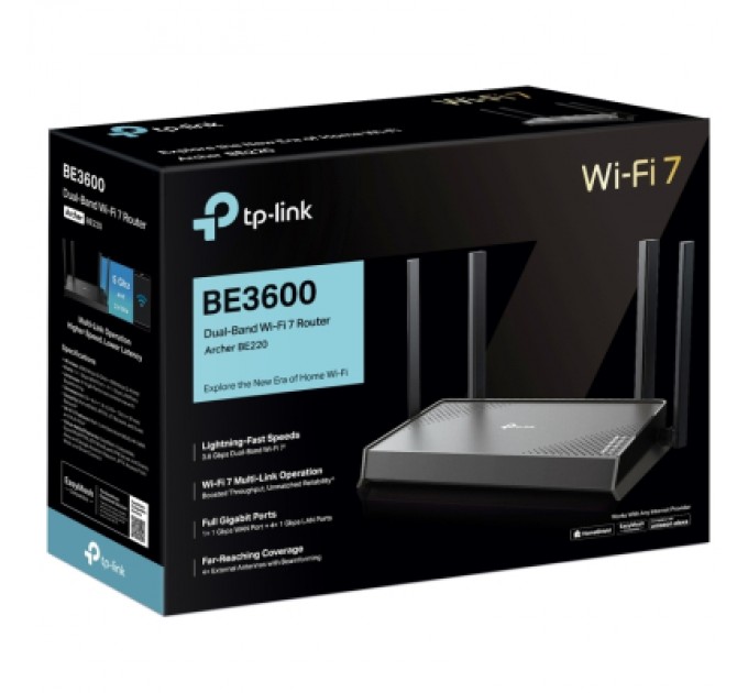 TP-Link Маршрутизатор TP-Link Archer BE220 (ARCHER-BE220)