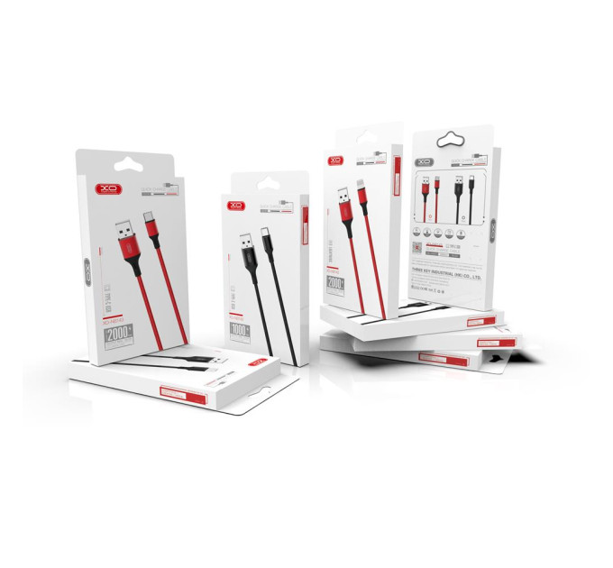 XO Кабель XO NB143 USB - USB Type-C, (M/M), 2.4A 1 м Black (6920680870684)