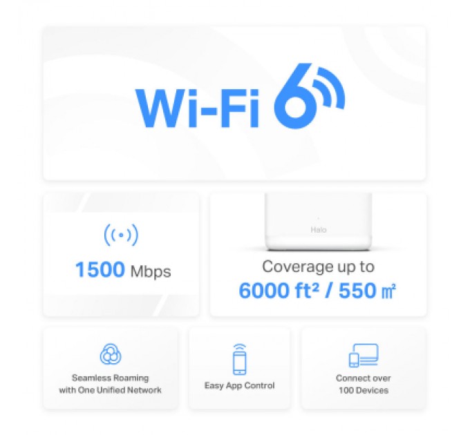 Mercusys Точка доступу Wi-Fi Mercusys HALO-H60X-3-PACK