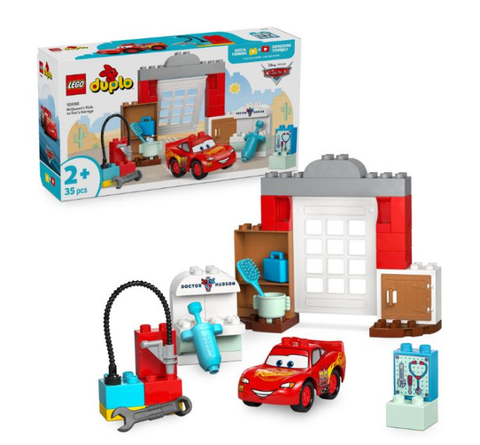 LEGO Конструктор LEGO DUPLO Disney та Pixar Тачки Візит МакКвіна в гараж Дока (10456) LEGO Конструктор LEGO DUPLO Disney та Pixar Тачки Візит МакКвіна в гараж Дока (10456)