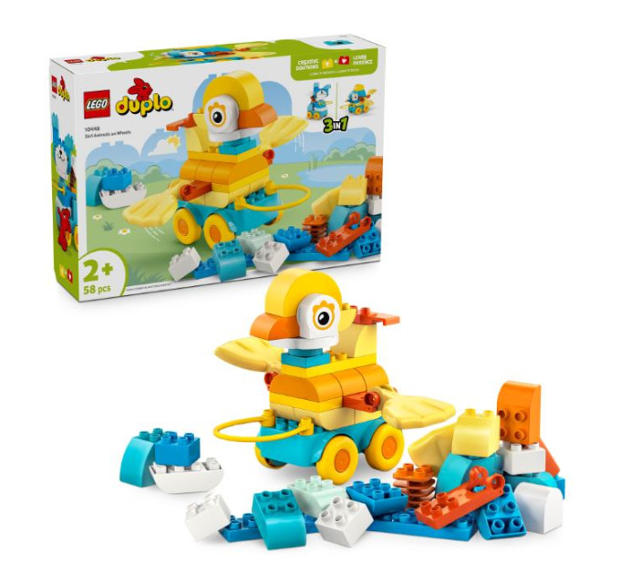 LEGO Конструктор LEGO DUPLO Тварини на колесах 3 в 1 (10448-)