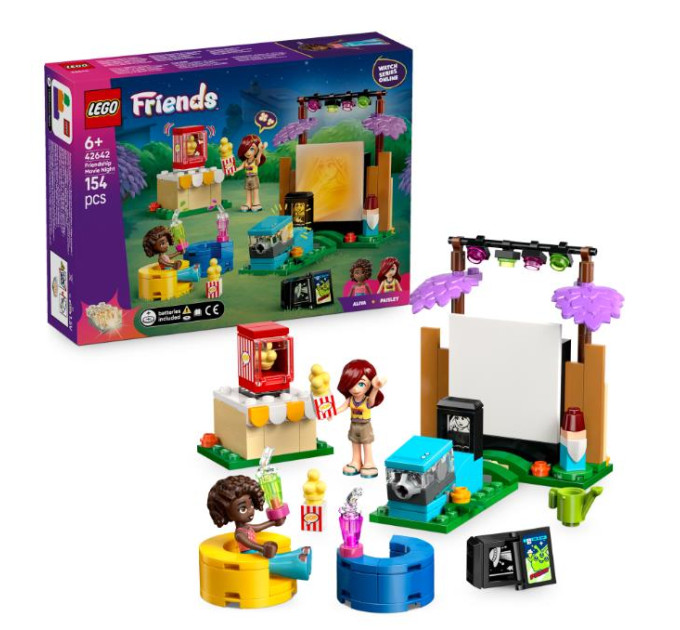 LEGO Конструктор LEGO Friends Вечір кіно з друзями (42642)