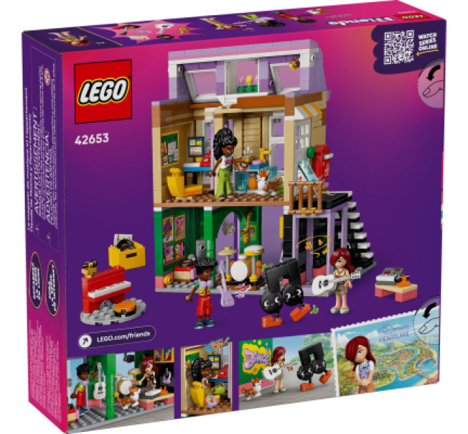 LEGO Конструктор LEGO Friends Музичний магазин та квартира (42653)