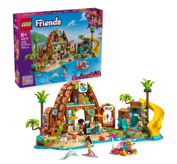 LEGO Конструктор LEGO Friends Пляжний курорт для сімейного відпочинку (42673)