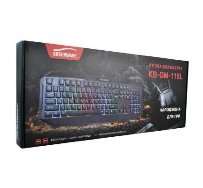 Greenwave Клавіатура Greenwave KB-GM-115L Black (R0015183)