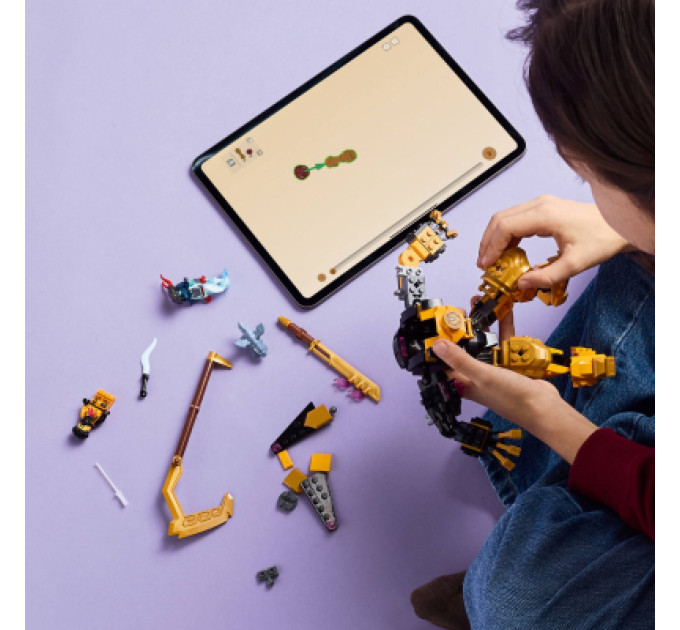 LEGO Конструктор LEGO NINJAGO Бойовий робот Арін Спін-джитсу (71839)