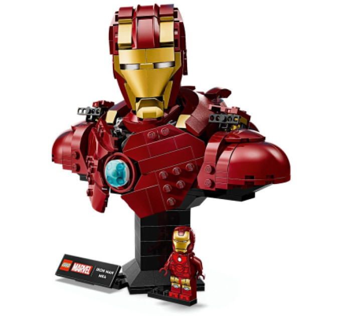 LEGO Конструктор LEGO Marvel Погруддя Залізної Людини MK4 (76327)