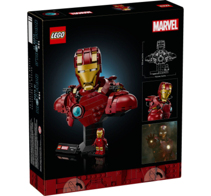 LEGO Конструктор LEGO Marvel Погруддя Залізної Людини MK4 (76327)