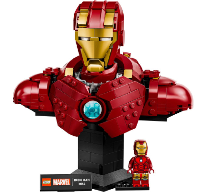 LEGO Конструктор LEGO Marvel Погруддя Залізної Людини MK4 (76327)