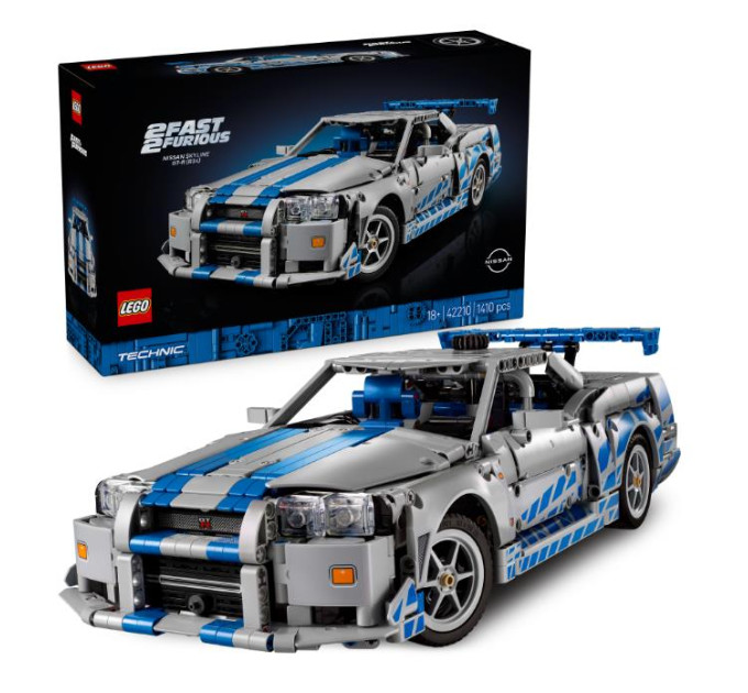 LEGO Конструктор LEGO Technic Подвійний форсаж Автомобіль Nissan Skyline GT-R (42210)