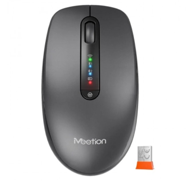 Meetion Мишка Meetion BTM100R Wireless/Bluetooth Black (MT-BTM100R-A)