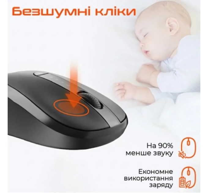 Meetion Мишка Meetion BTM185 Bluetooth/Wireless Black (MT-BTM185-A)