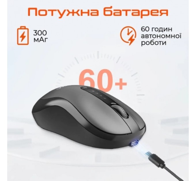 Meetion Мишка Meetion BTM185R Bluetooth/Wireless Black (MT-BTM185R-A)