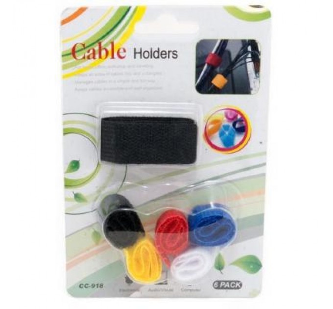 Extradigital Тримач для кабелю Extradigital Cable Holders CC-918 (Color Set) * 6 (KBC1728)