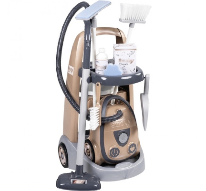 Smoby Ігровий набір Smoby Вiзок для прибирания Ровента з пилососом (7600330325)