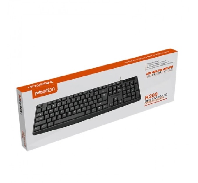 Meetion Клавіатура Meetion K200 USB UA Black (MT-K200-A-RUA)