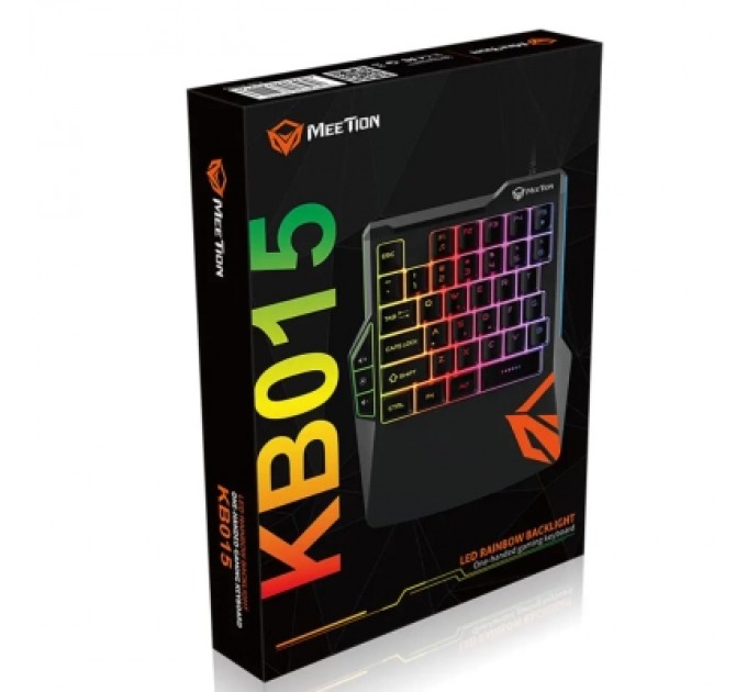 Meetion Клавіатура Meetion KB015 USB Black/Orange (MT-KB015-A)