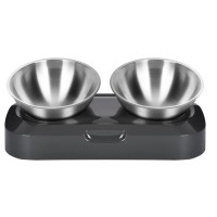 Посуд для котів Lapka Годівниця подвійна з металевими мисками (LPK-27)