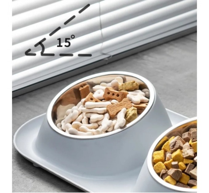 Lapka Посуд для котів Lapka Годівниця подвійна на підставці (LPK-25)