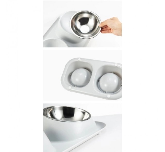 Lapka Посуд для котів Lapka Годівниця подвійна на підставці (LPK-25)