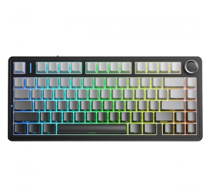 Aula Клавіатура бездротова Aula F75 Gasket Reaper switch Black/Grey (6948391209913)