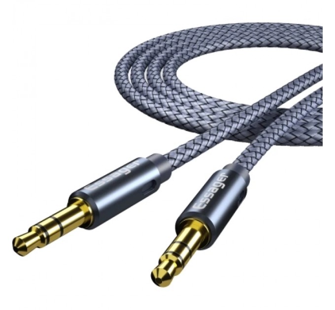 Essager Кабель мультимедійний 3.5mm M to 3.5mm M 5.0m gray Essager (EYP35-DYD0G)