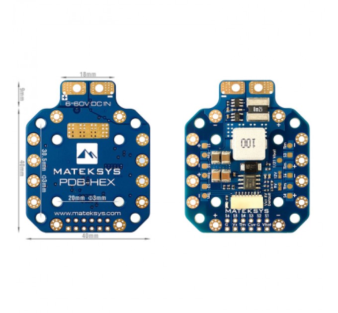 MATEK Плата розподілу живлення (PDB) MATEK PDB HEX (PDB-HEX)