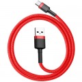 Baseus Дата кабель USB 2.0 AM to USB-C 0.5m 3A red Baseus (CATKLF-A09)