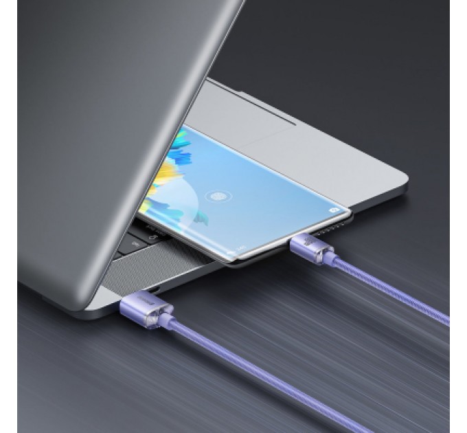 Baseus Дата кабель USB 2.0 AM to USB-C 1.2m 100W purple Baseus (CAJY000405)