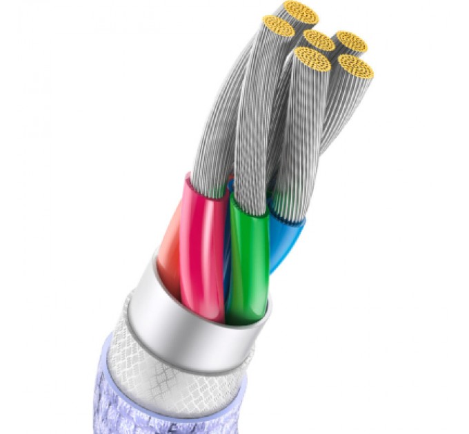 Baseus Дата кабель USB 2.0 AM to USB-C 1.2m 100W purple Baseus (CAJY000405)