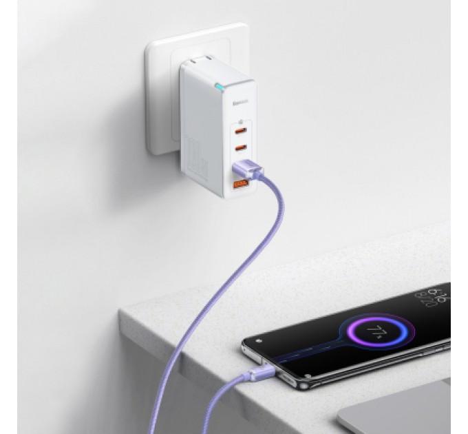 Baseus Дата кабель USB 2.0 AM to USB-C 1.2m 100W purple Baseus (CAJY000405)