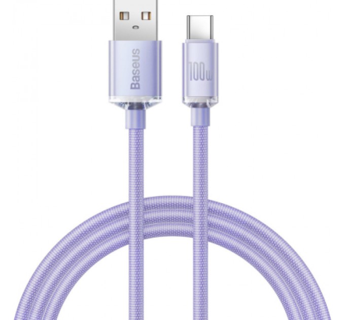 Baseus Дата кабель USB 2.0 AM to USB-C 1.2m 100W purple Baseus (CAJY000405)