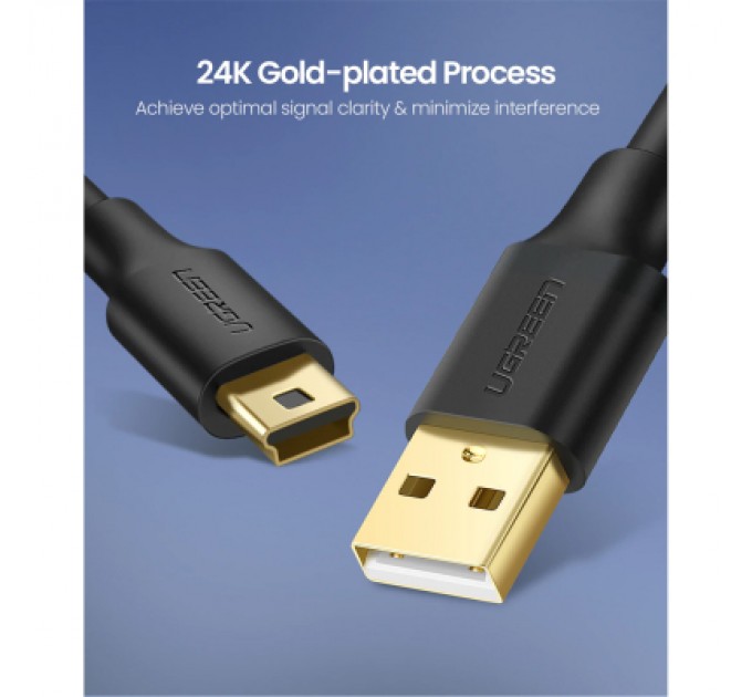 Ugreen Дата кабель USB 2.0 AM to Mini 5P 0.5m black Ugreen (10354)