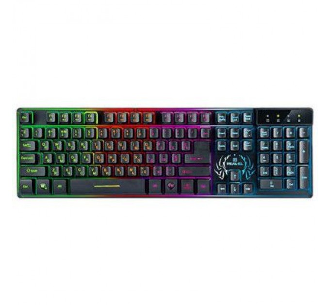 REAL-EL Клавіатура REAL-EL 7090 Comfort Backlit, black