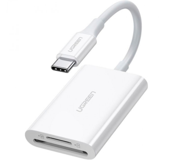 Ugreen Зчитувач флеш-карт Ugreen USB-C 3.1 to TF/SD CM265 White (35506)
