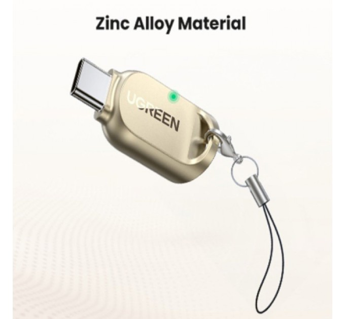 Ugreen Зчитувач флеш-карт Ugreen USB-C to TF 3.0 CM331 Light Golden (80124)