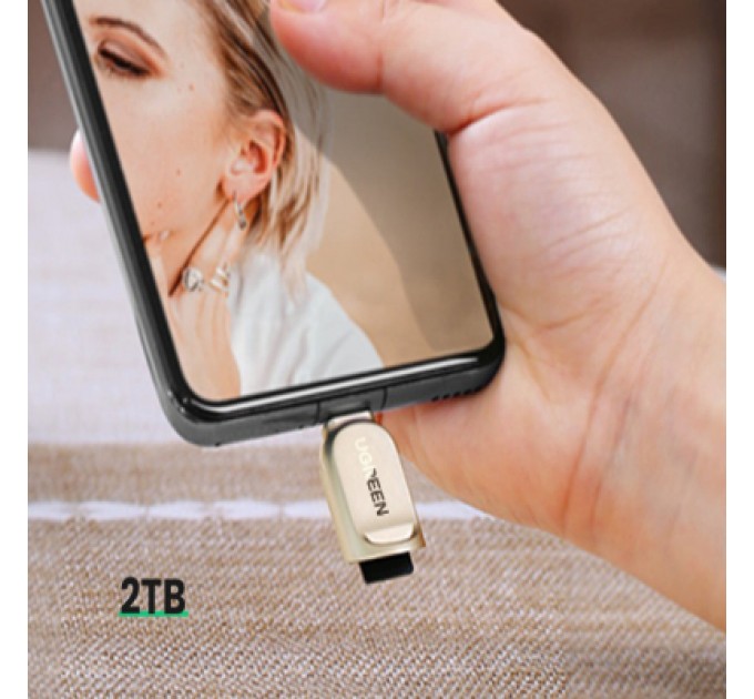 Ugreen Зчитувач флеш-карт Ugreen USB-C to TF 3.0 CM331 Light Golden (80124)