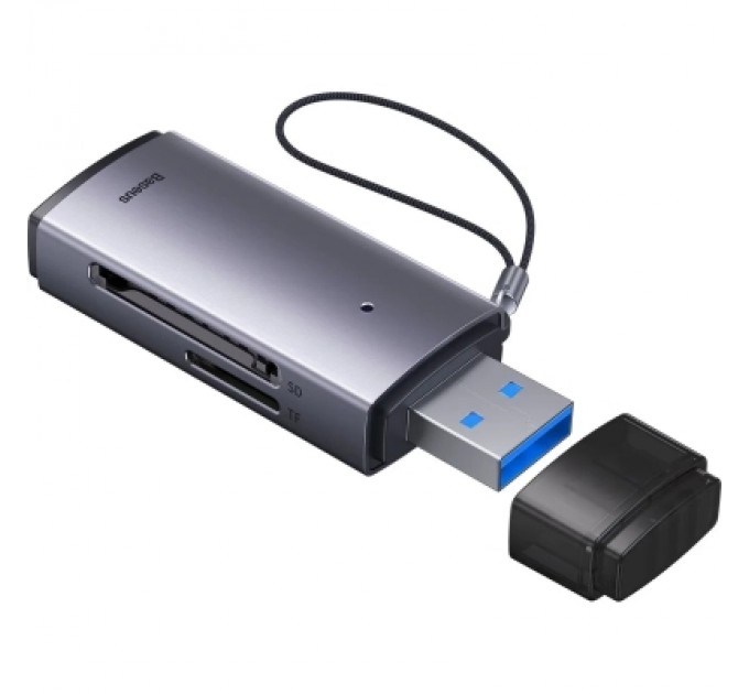 Baseus Зчитувач флеш-карт Baseus USB to SD/TF gray (WKQX060013)