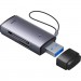 Baseus Зчитувач флеш-карт Baseus USB to SD/TF gray (WKQX060013)
