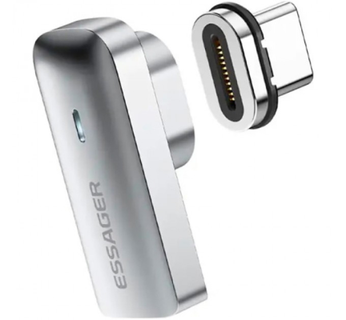 Essager Перехідник USB-C magnetic 20Gbps 4K 90° corner Essager (EZJCX-RJ0G)