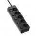 ColorWay Фільтр живлення СolorWay (CW-PSEA55SBK) 5 розеток, 5м, Black