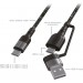 4smarts Кабель 4smarts 310 USB + USB Type-C - USB Type-C (M/M), 1.5 м, Black (4250774954856)
