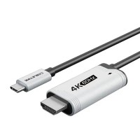 Кабель Cabletime USB Type-C - HDMI (M/M), 4K, Ultra HD, PD100W, для Nintendo Switch 2 м, Black (CC17L)